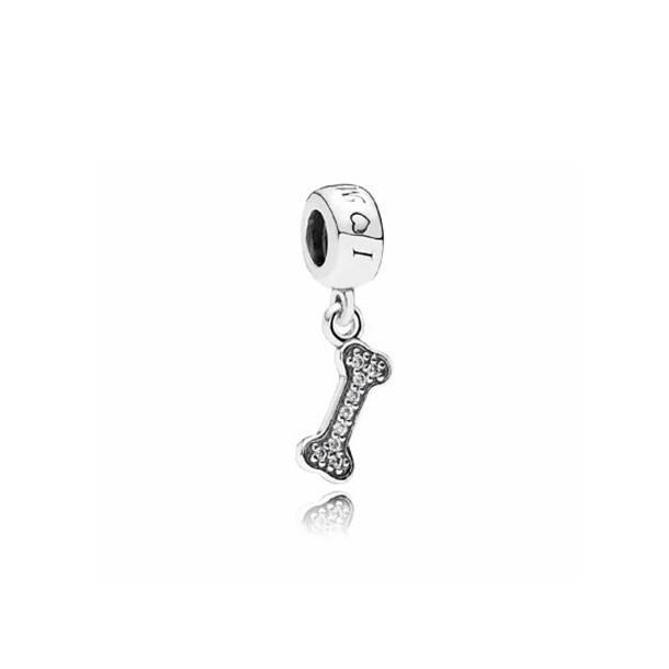 PANDORA I Love My Dog CZ Dangle Charm