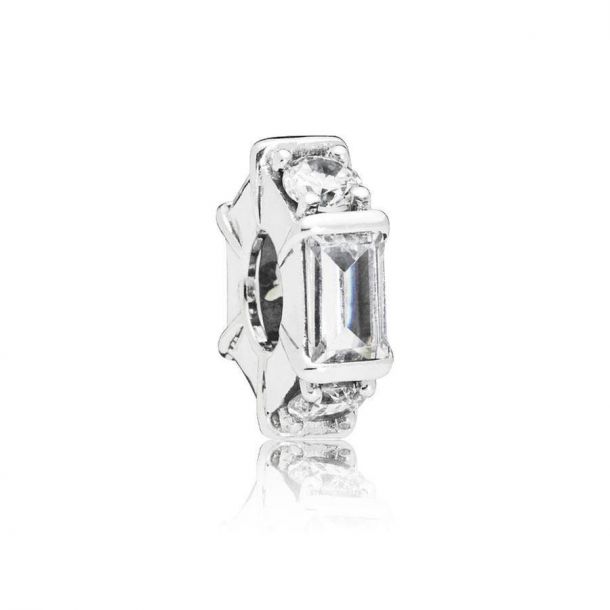 Pandora Ice Sculpture Spacer Clear Cubic Zirconia