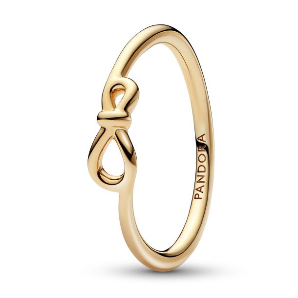 Pandora Infinity Knot Ring Gold Plated REEDS Jewelers