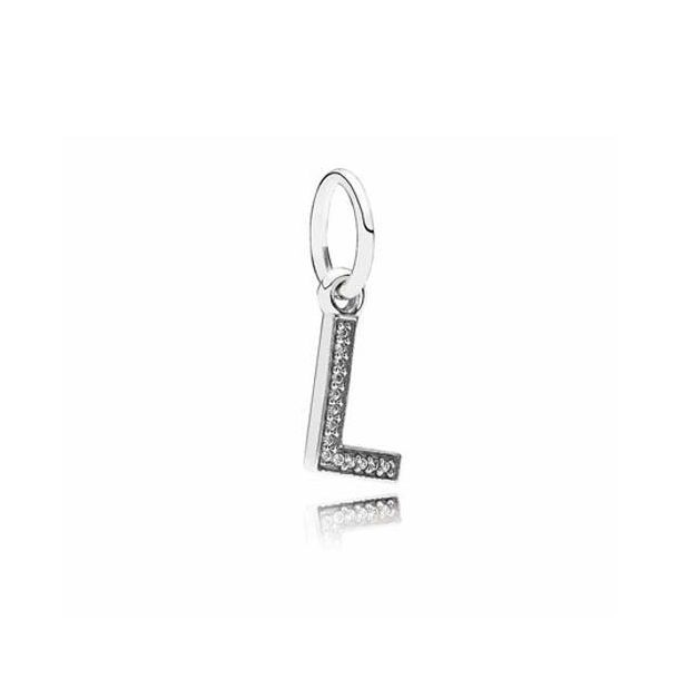 Mandated Diploma wing PANDORA Letter L Dangle Charm | REEDS Jewelers