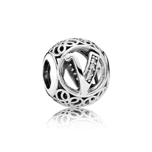 Pandora letter v charm deals