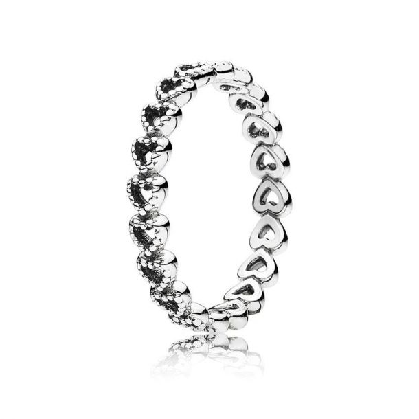 Pandora Linked Love Ring Size 6