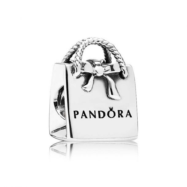 mechanism Evenly Symphony PANDORA Logo Gift Bag Charm | REEDS Jewelers
