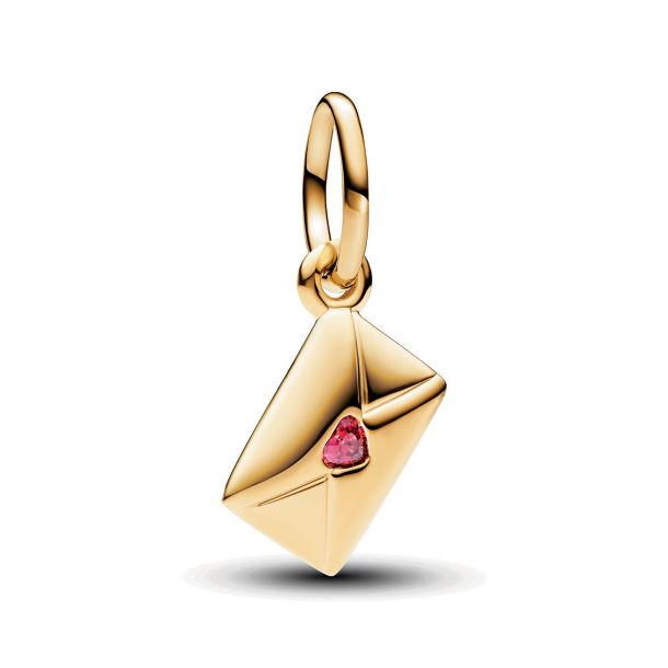 Pandora Love Letter Envelope Gold Plated Dangle Charm REEDS Jewelers