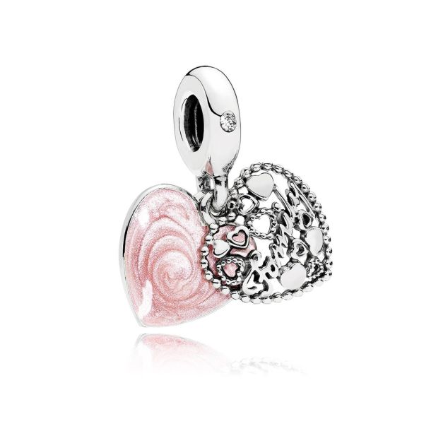 Pandora pink enamel charm sales