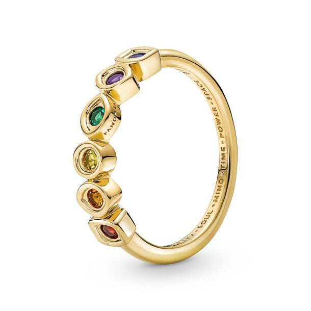 Pandora Marvel The Avengers Infinity Stones Ring Gold Plated