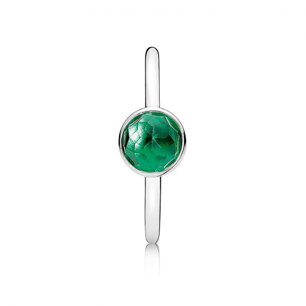 Pandora may droplet birthstone ring store