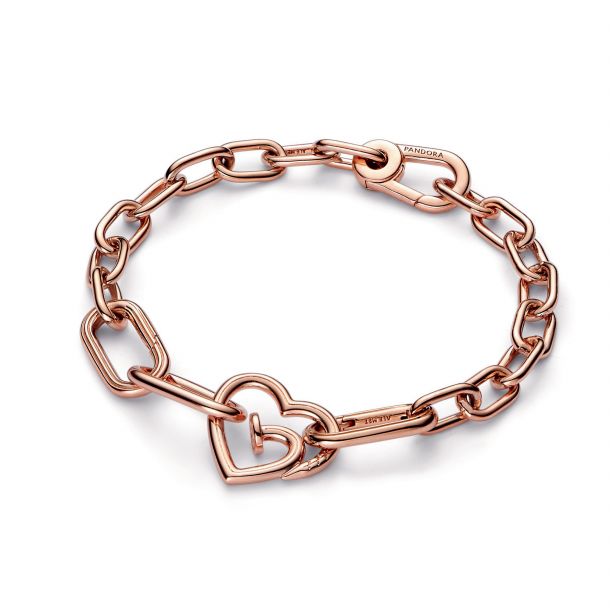 Pandora ME Nailed Heart Styling Double Link | Rose Gold-Plated
