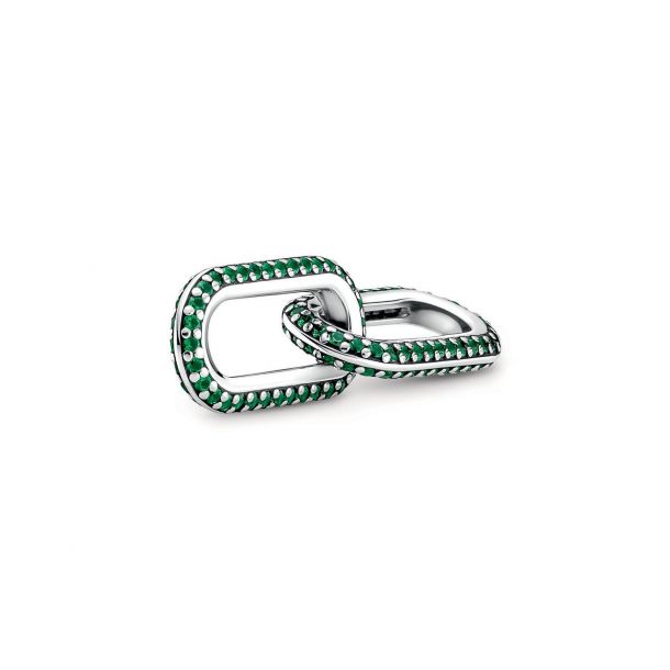 Pandora ME Styling Green Crystal Pave Double Link Charm