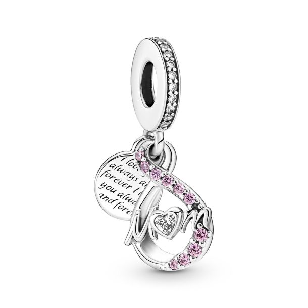 Pandora Mom Infinity Pavé Double Dangle Charm REEDS Jewelers