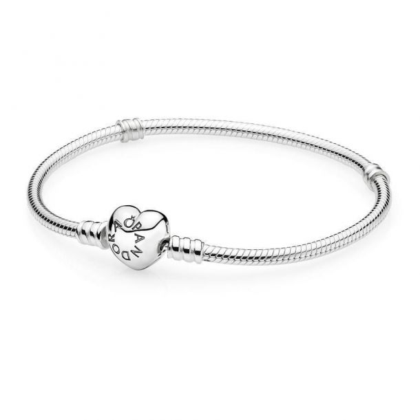 Pandora Moments Heart Clasp Bracelet and Charms Set | 7.9 Inches