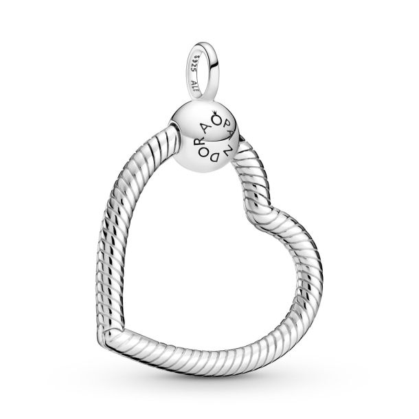 Pandora Moments Heart O Pendant Sterling Silver REEDS Jewelers