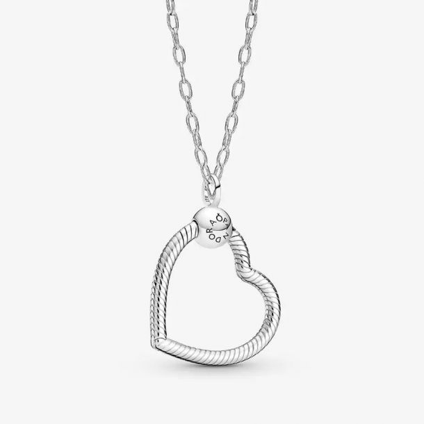 Pandora Moments Heart O Pendant Sterling Silver REEDS Jewelers