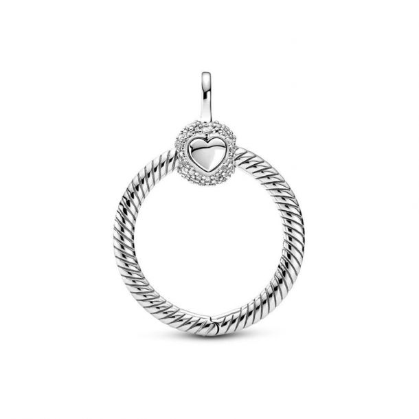 Pandora moments small pavé o pendant discount