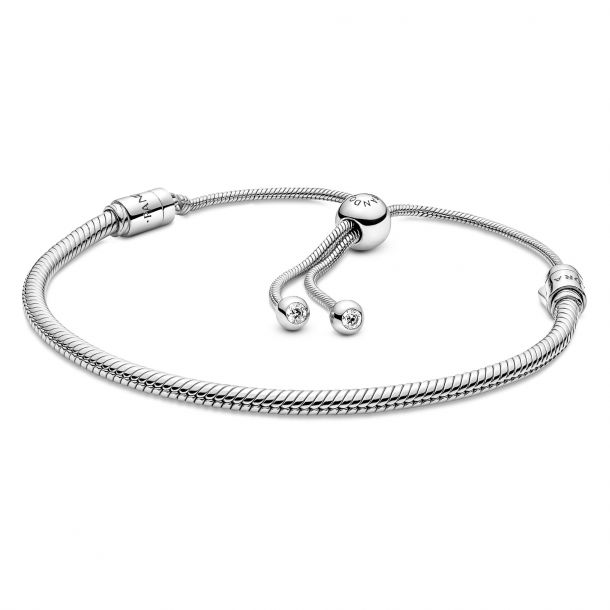 Pandora Moments Snake Chain Slider Bracelet REEDS Jewelers