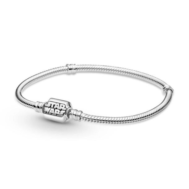 Pandora 599254C00-19cm Star Wars Snake Chain Clasp Bracelet