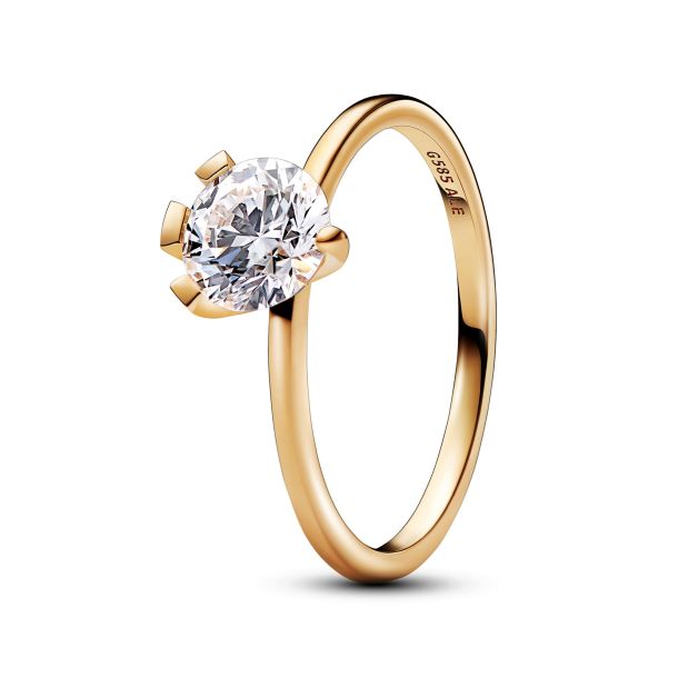 Pandora Nova 1.00ctw Lab Grown Diamond 14k Yellow Gold Ring