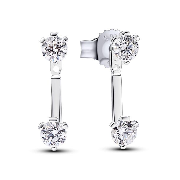 Pandora silver drop earrings shop