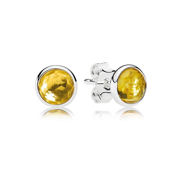 Pandora citrine earrings deals