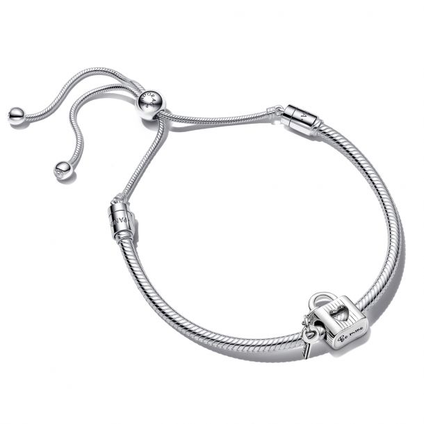 ORLA silver heart locket bracelet