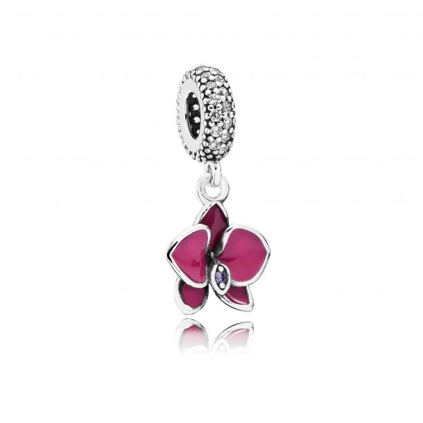 Pandora shop orchid earrings