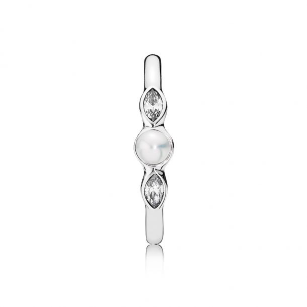 Pandora luminous leaves pearl ring discount
