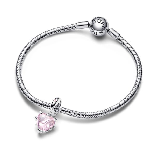 Pandora Pink Family Tree & Heart Dangle Charm | REEDS Jewelers