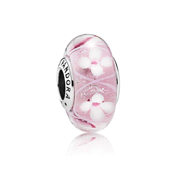 Pandora pink flower charm on sale