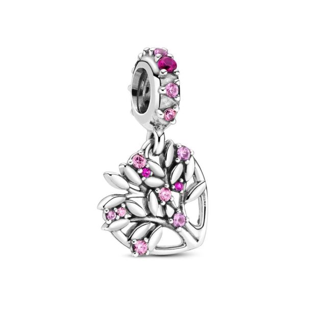 Pandora bracelet pink heart shop