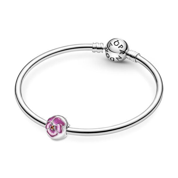 Pandora pink flower clip hotsell