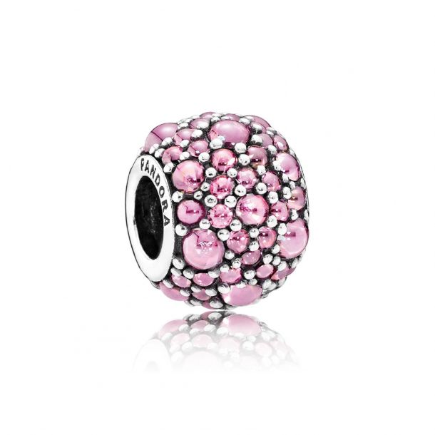 Pandora Pink Shimmering Droplets Charm REEDS Jewelers