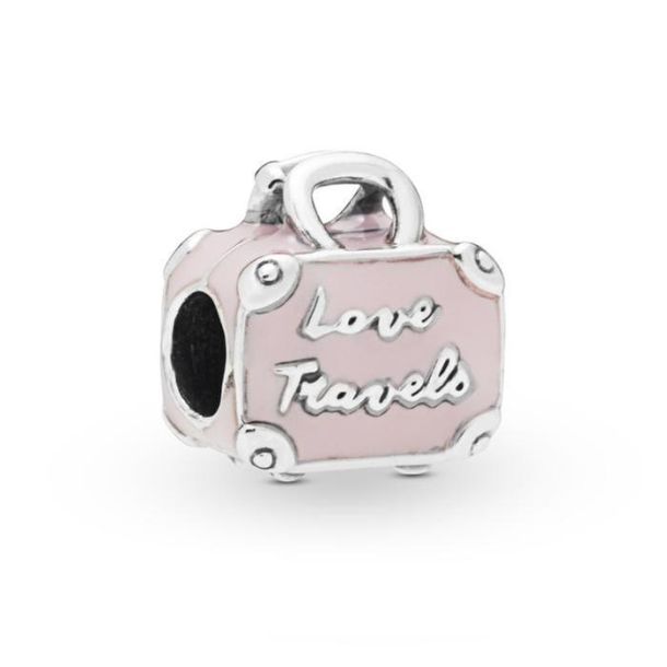 Amazon.com: PANDORA Pink Travel Bag Charm - Compatible with