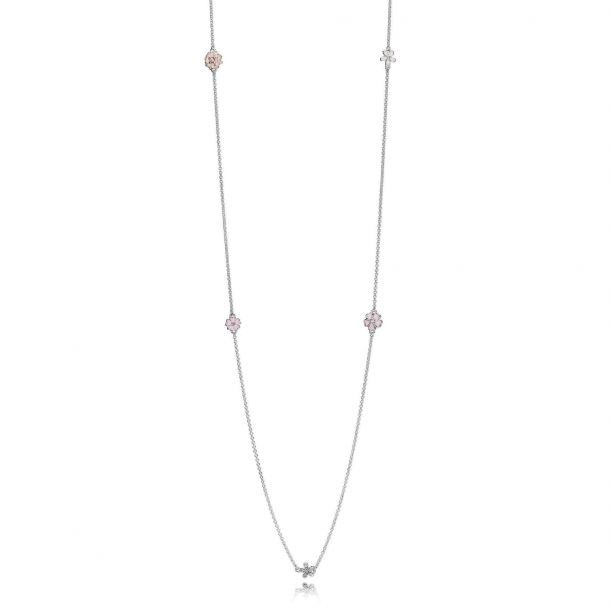 Pandora poetic blooms necklace new arrivals