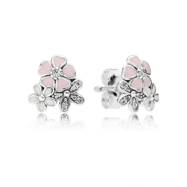 Pandora poetic blooms stud earrings deals