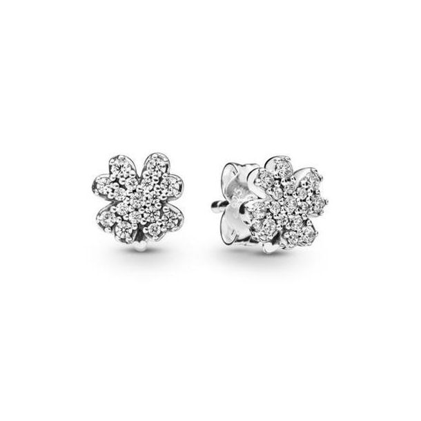 Pandora clover earrings outlet