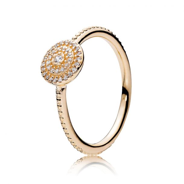Pandora gold circle ring 2025