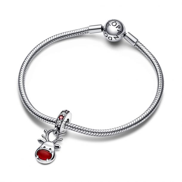 Pandora rose reindeer charm top
