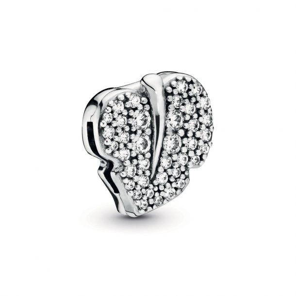 Pandora Reflexions Sparkling Leaf Clip Charm