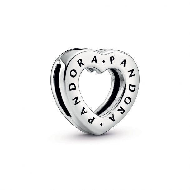 Pandora Reflexions Logo Heart Clip Charm