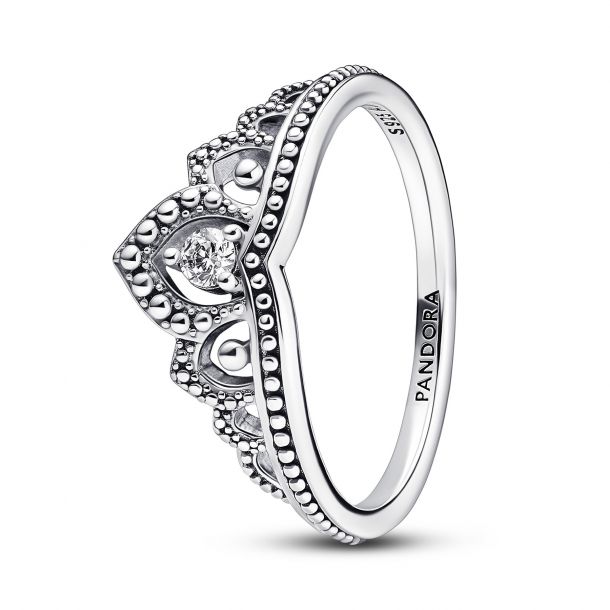 Pandora Regal Beaded Tiara Ring