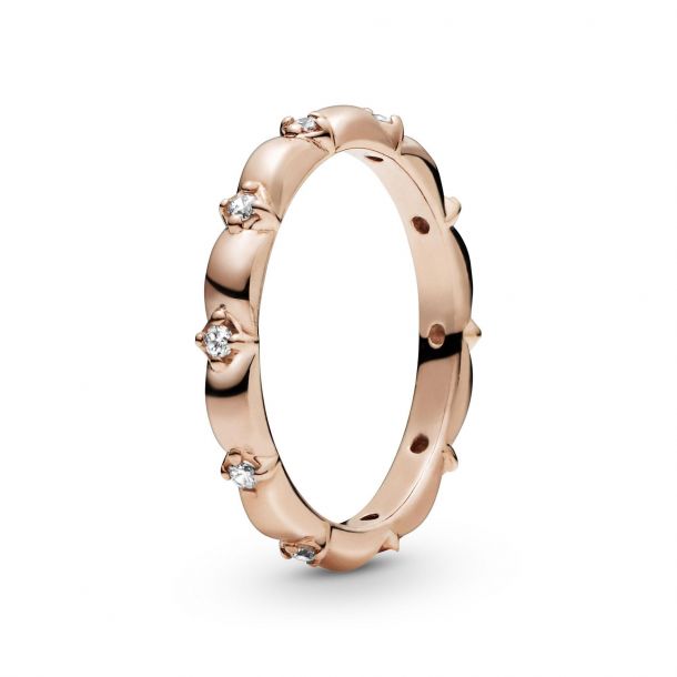 Rose gold pandora flower ring new arrivals