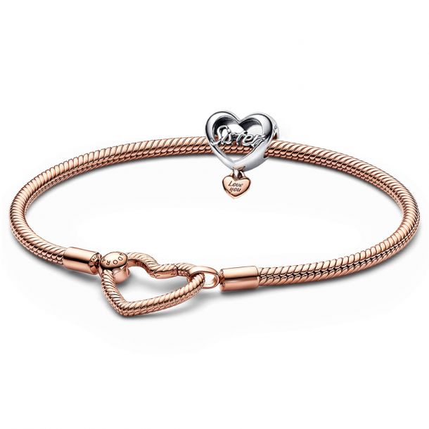 Dental kapok isolation Pandora Rose For My Sister Charm Bracelet Set | Rose Gold-Plated | 7.5  Inches | REEDS Jewelers