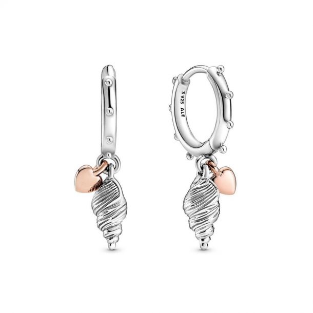 Pandora seashell store earrings