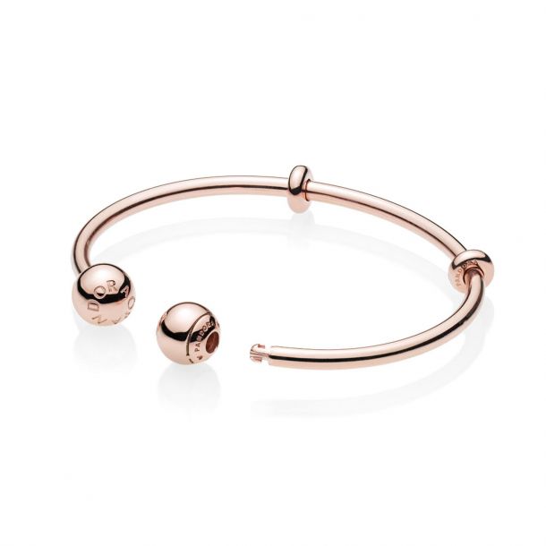 Pandora Rose Logo Open Bangle