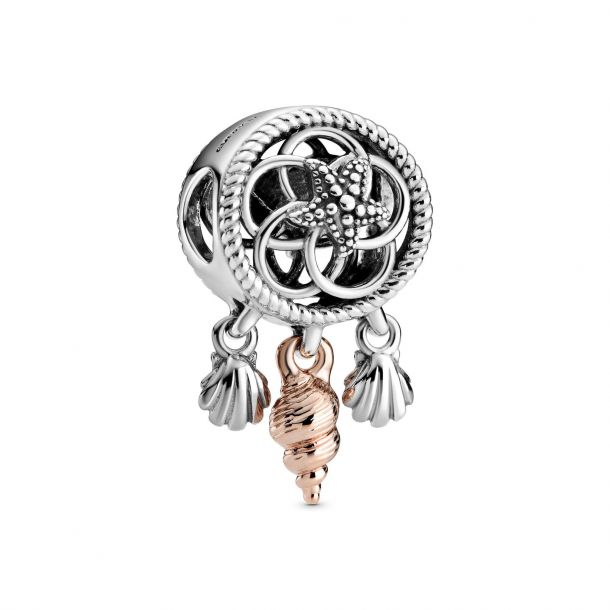 Pandora Rose Openwork Seashell Dreamcatcher Charm