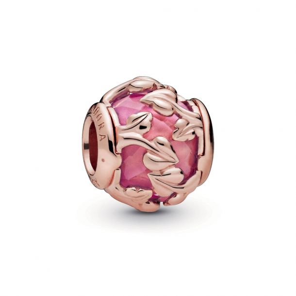 Pandora Pink Decorative Leaves Charm Rose Gold Plated