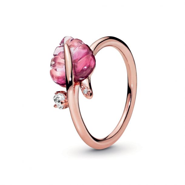 Pandora leaf deals ring rose gold