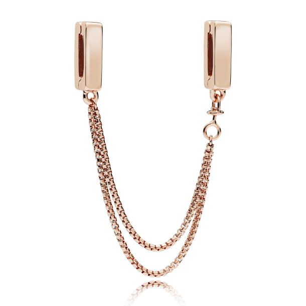 Pandora Reflexions Floating Chains Safety Chain Rose Gold Plated
