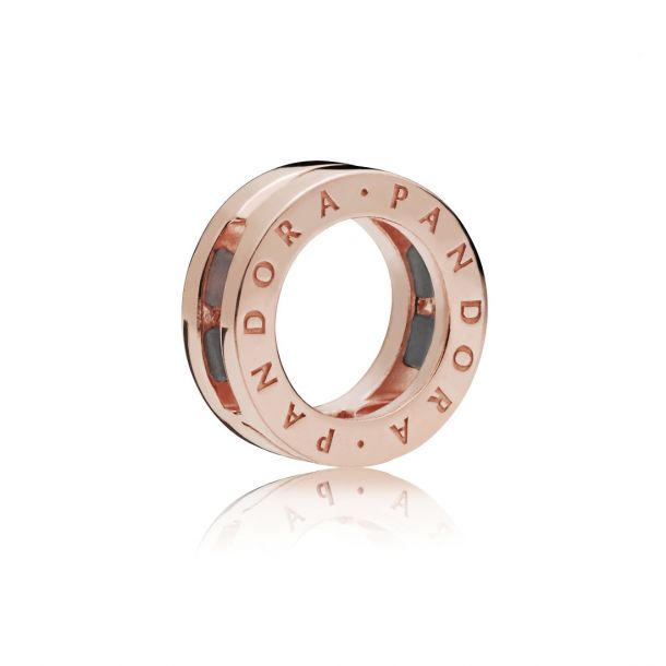 Pandora Reflexions Logo Clip Charm Rose Gold Plated