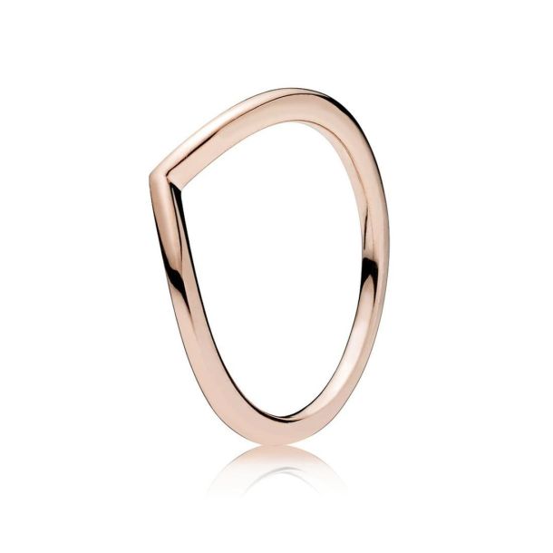 Pandora Shining Wish Ring Rose Gold Plated Size 7